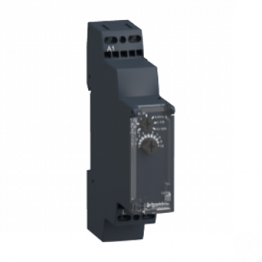 on-delay timing relay - 1 s..100 h - 24..240 V AC/DC - solid state output, spring terminal